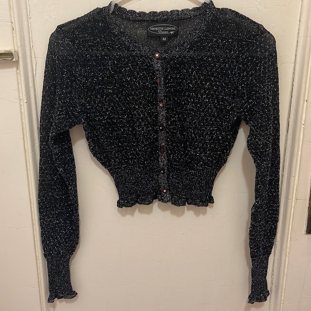 Vintage Nanette Lepore sparkly cardigan